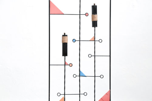 Screen Wall 1950s Wrought Iron, Midcentury