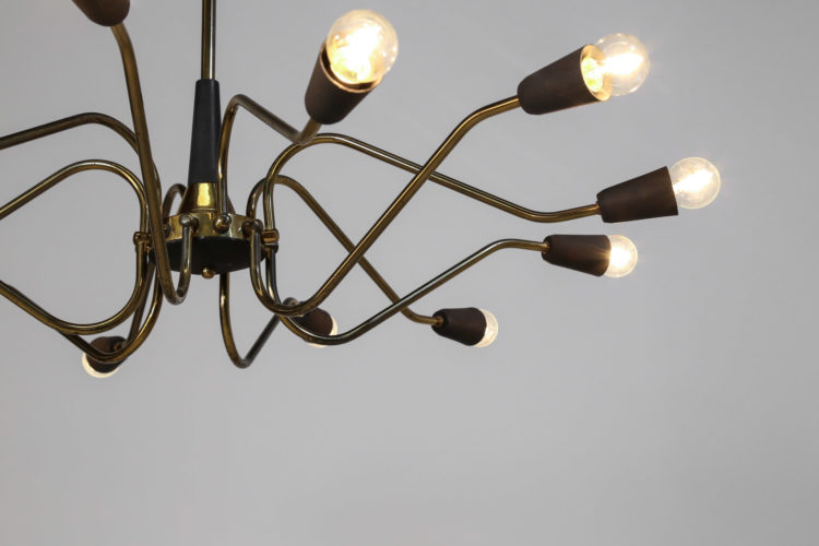 lustre suspension italienne spootnik type gino sarfatti