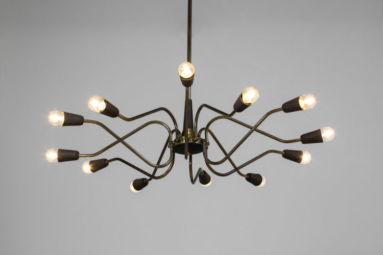 lustre suspension italienne spootnik type gino sarfatti