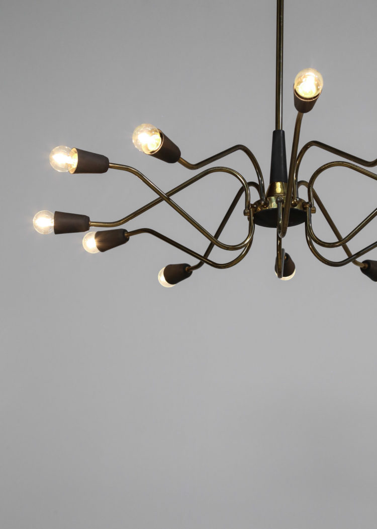 lustre suspension italienne spootnik type gino sarfatti