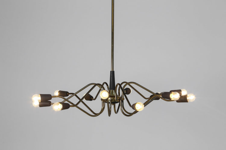 lustre suspension italienne spootnik type gino sarfatti