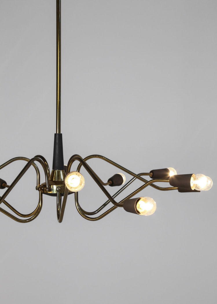 lustre suspension italienne spootnik type gino sarfatti