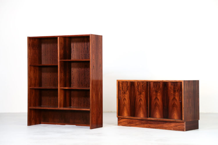 biblithèque danois en palissandre de rio scandinave9