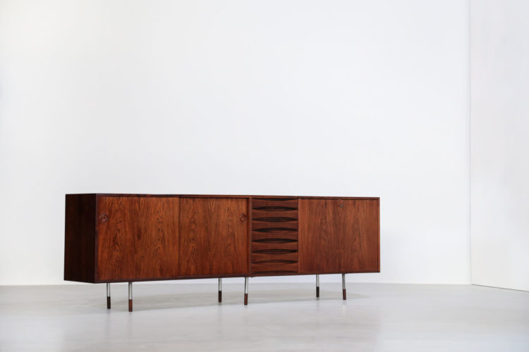 Grande enfilade Arne vodder danoise scandinave palissandre de rio sibast 18