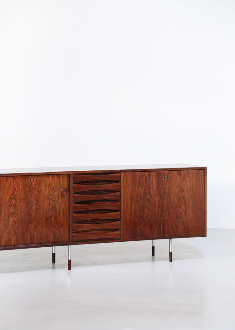 Grande enfilade Arne vodder danoise scandinave palissandre de rio sibast 18