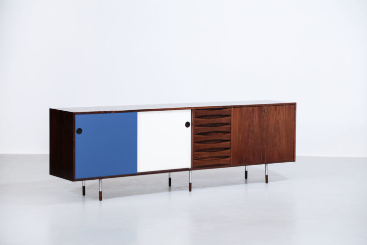 Grande enfilade Arne vodder danoise scandinave palissandre de rio sibast 18