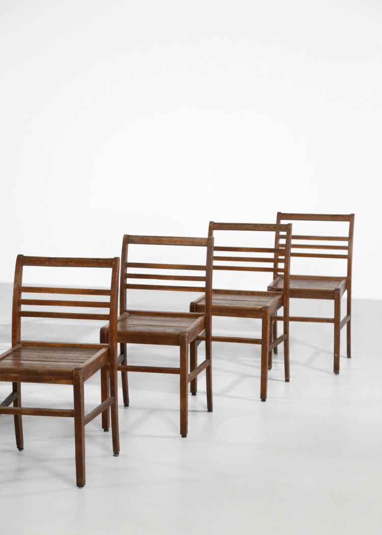 8 chaises reconstruction rené gabriel vintage alain richard gascoin 1