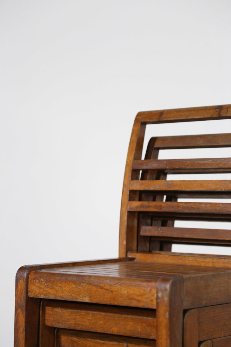 8 chaises reconstruction rené gabriel vintage alain richard gascoin 1