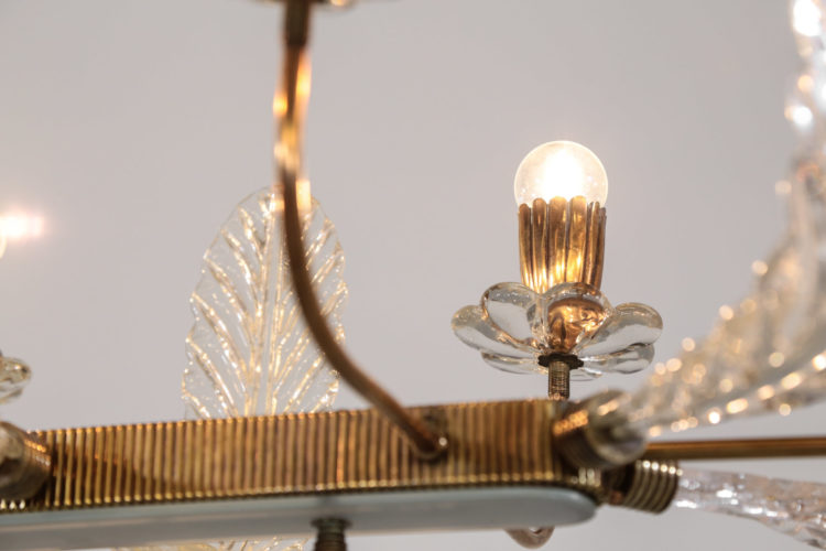 Lustre barovier et toso verre de murano design italien 2