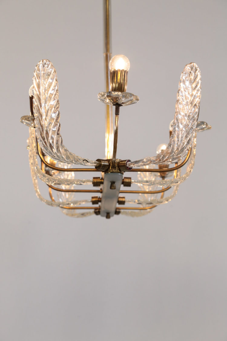 Lustre barovier et toso verre de murano design italien 2