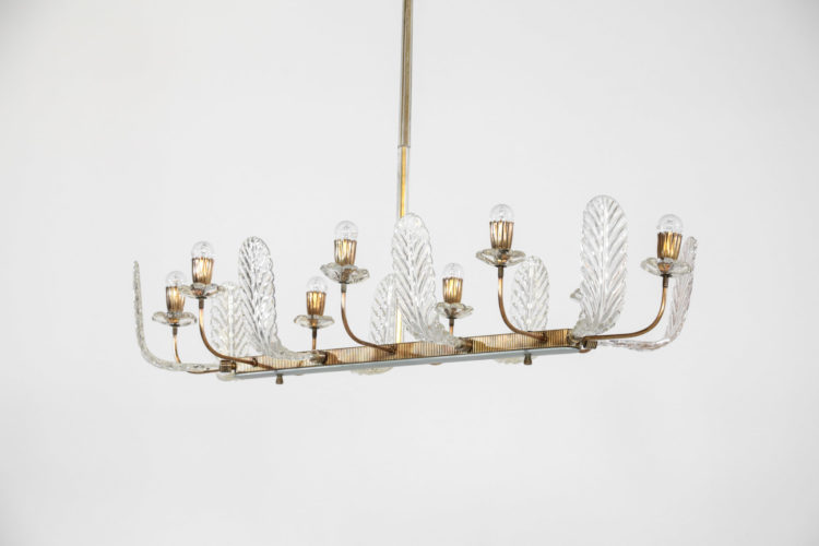 Lustre barovier et toso verre de murano design italien 121
