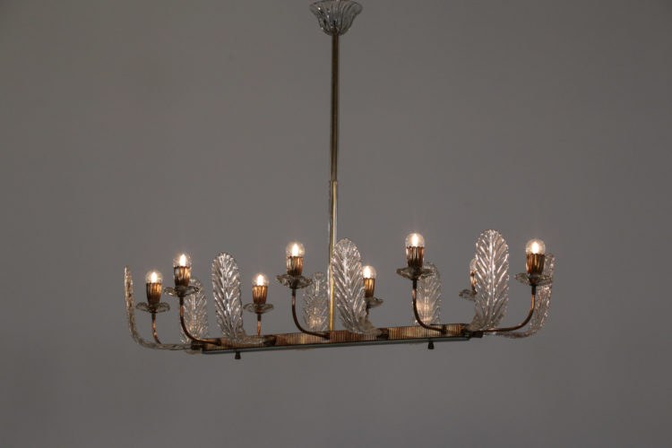 Lustre barovier et toso verre de murano design italien 2