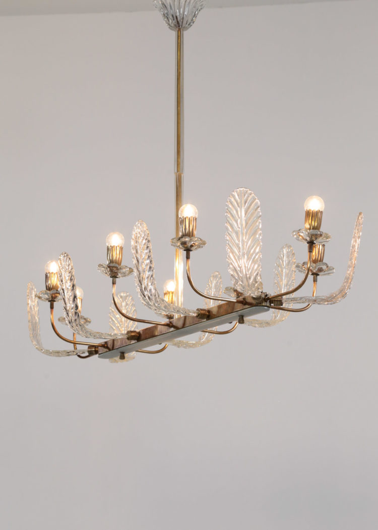 Lustre barovier et toso verre de murano design italien 2