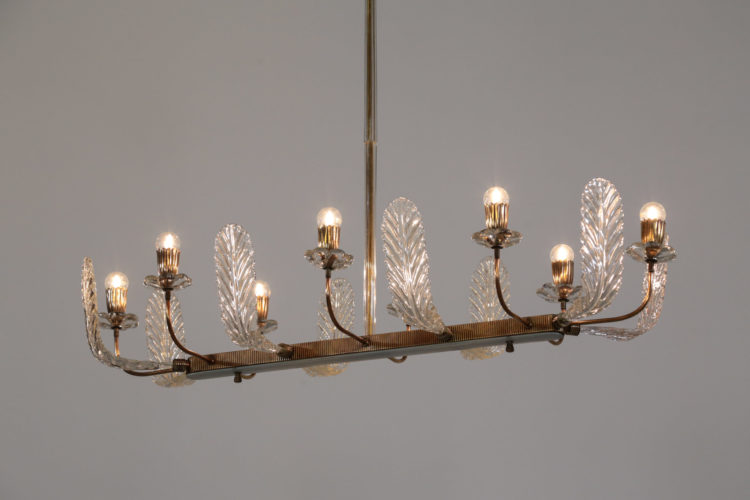 Lustre barovier et toso verre de murano design italien 2