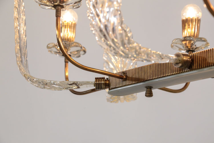 Lustre barovier et toso verre de murano design italien 2