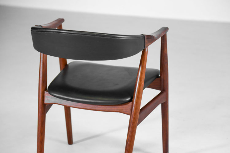 fauteuil de bureau vintage danois scandinave teck 27