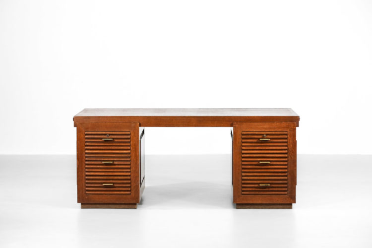 Bureau Moderniste charles Dudouyt chene massif art deco 28