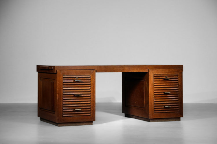 Bureau Moderniste charles Dudouyt chene massif art deco 28