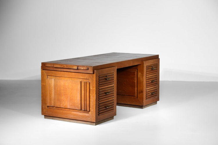 Bureau Moderniste charles Dudouyt chene massif art deco 28