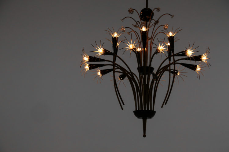 lustre italien design italien des années 50 etoilé 36