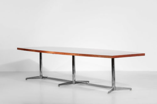 Grande table à manger gianfranco Piretti vintage années 70 1