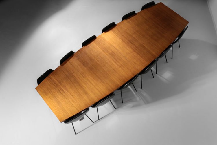 Grande table à manger gianfranco Piretti vintage années 70 1