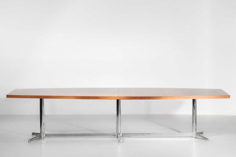 Grande table à manger gianfranco Piretti vintage années 70 1