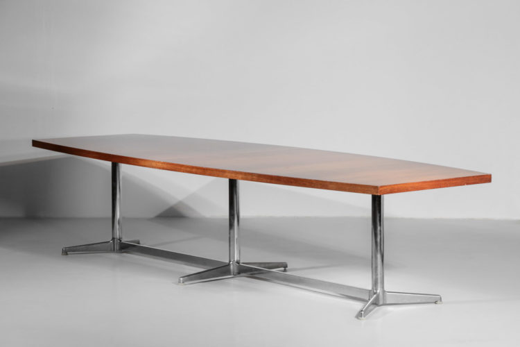 Grande table à manger gianfranco Piretti vintage années 70 3