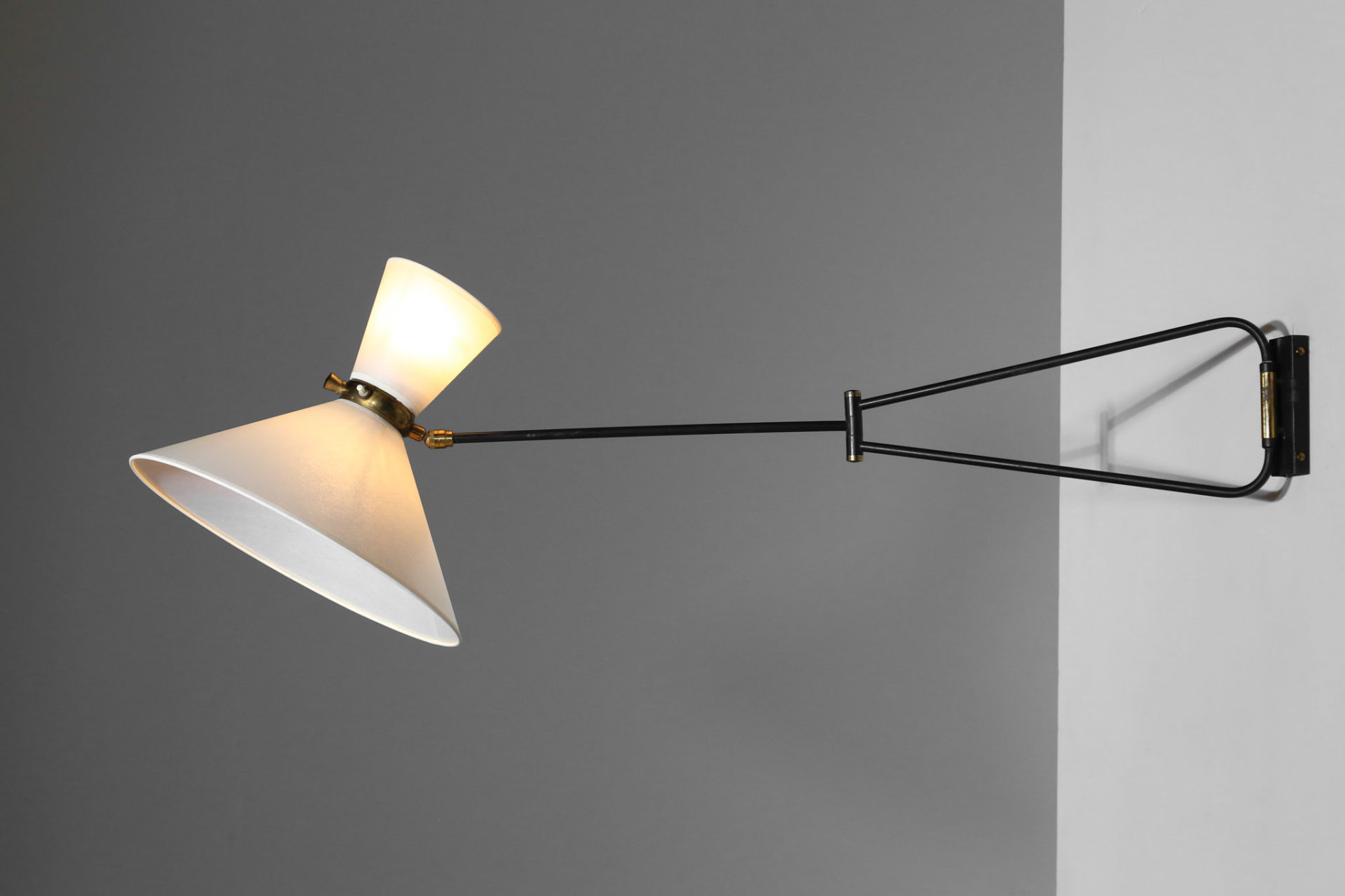 Applique potence lunel vintage design années 60 lampe Danke Galerie