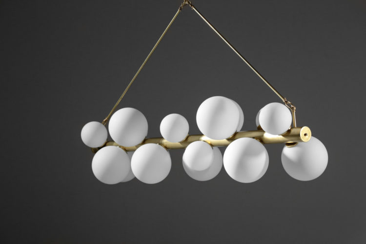 lustre moderne nuage laiton et opaline6