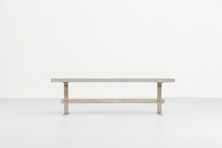 Table basse fancaise en ceramique capron vintage 22