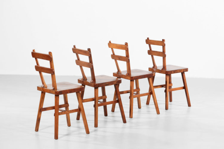 4 chaises rustique design francais atelier marolles ebeniste francais