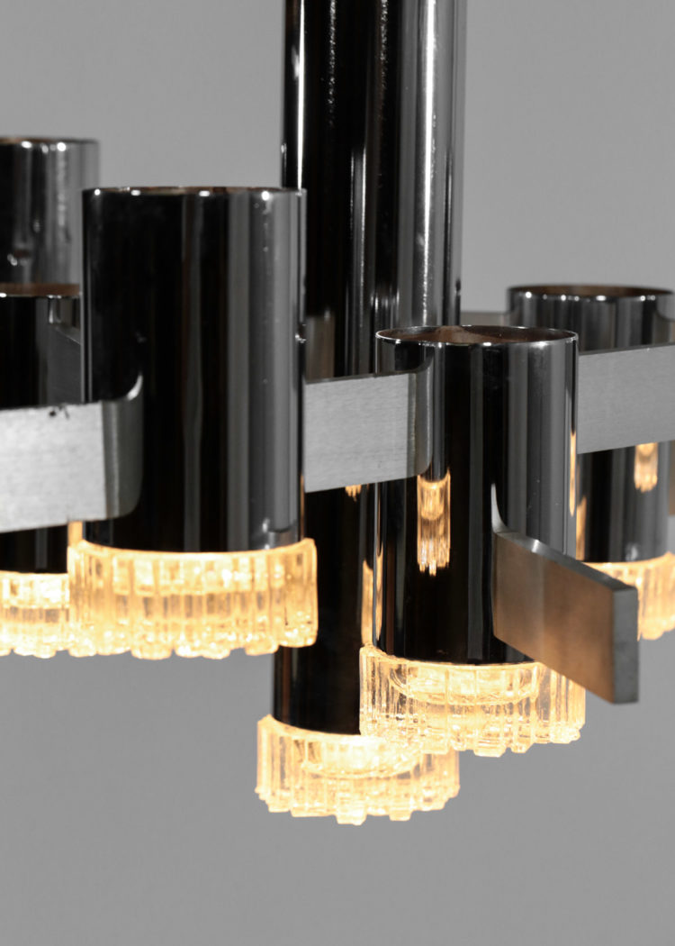 Lustre Gaetano Scolari vintage design italian années 70