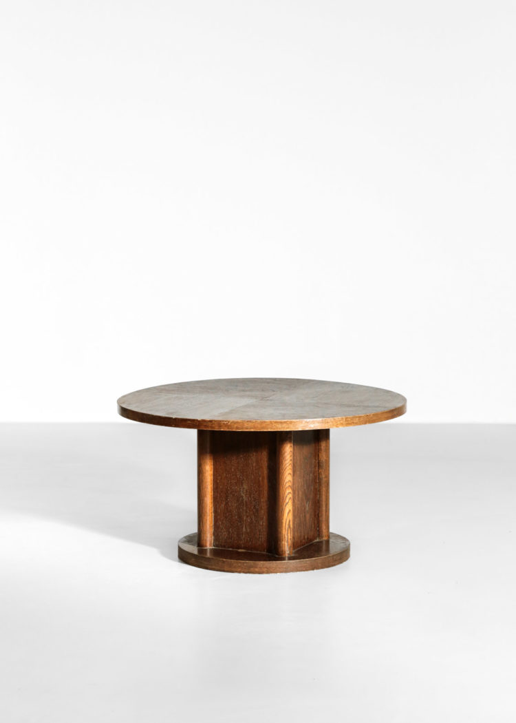 table basse des années 40 en chêne moderniste