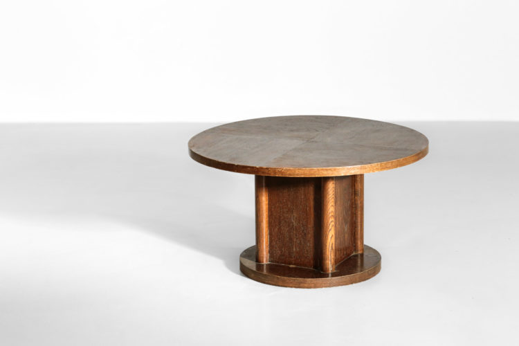 table basse des années 40 en chêne moderniste