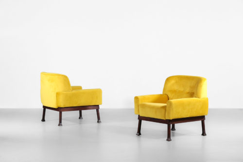 paire de fauteuil italien jaune hisa vintagne design30