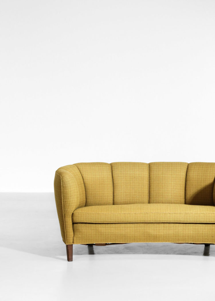 banana sofa banquette jaune années 60