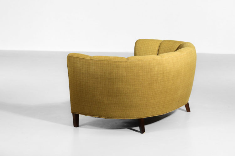 banana sofa banquette jaune années 60