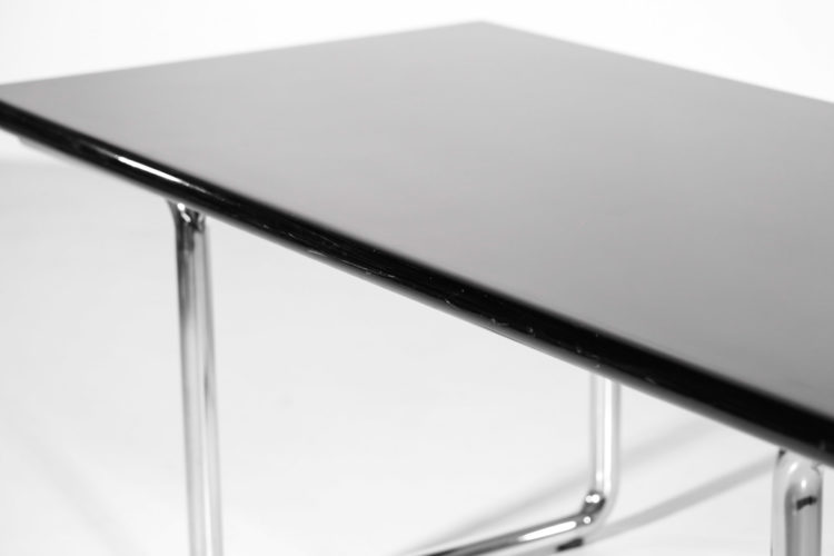 bureau italien ou table à manger castelli années 70 chrome