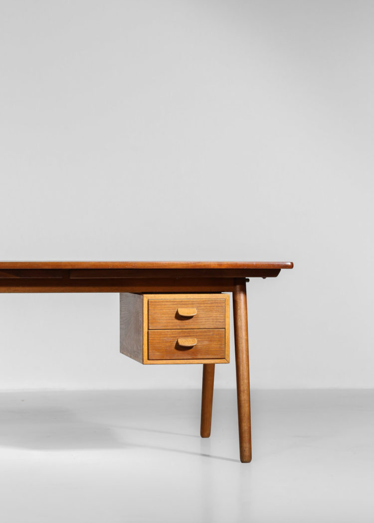 bureau poul volther danois scandinave teck et chene hans wegner