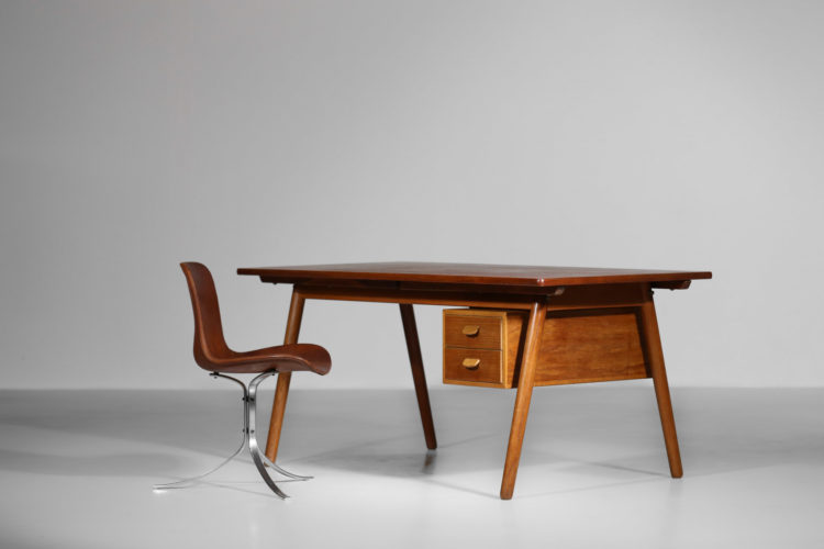 bureau poul volther danois scandinave teck et chene hans wegner