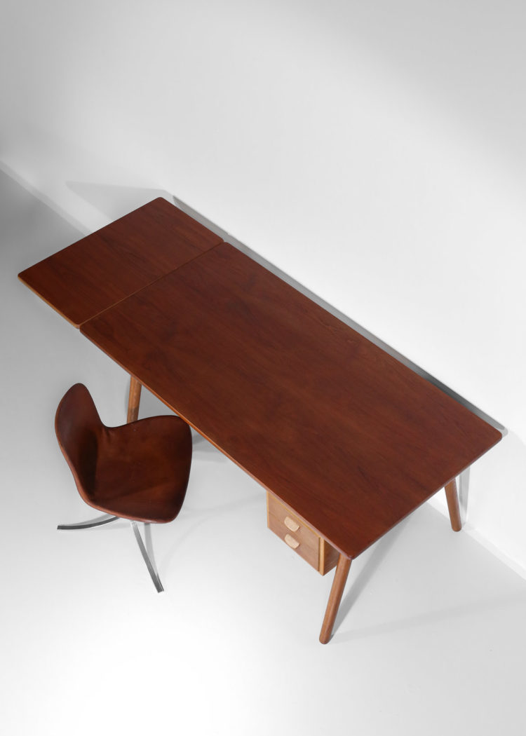 bureau poul volther danois scandinave teck et chene hans wegner