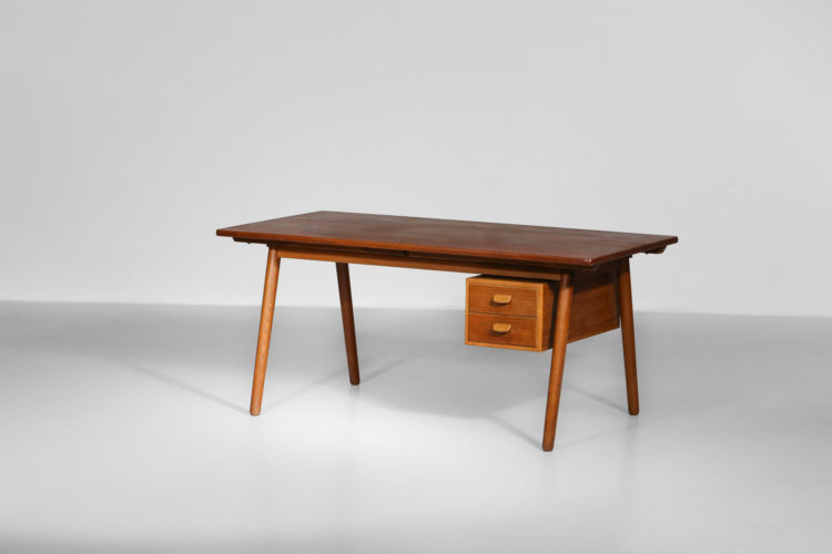 bureau poul volther danois scandinave teck et chene hans wegner4