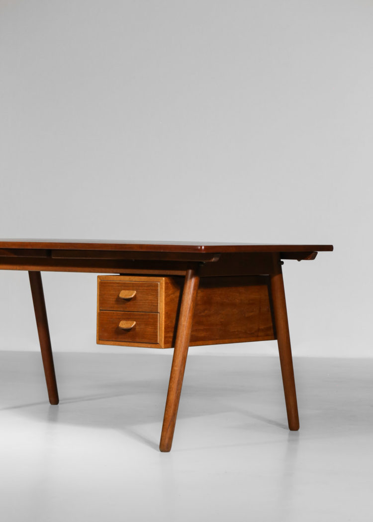 bureau poul volther danois scandinave teck et chene hans wegner