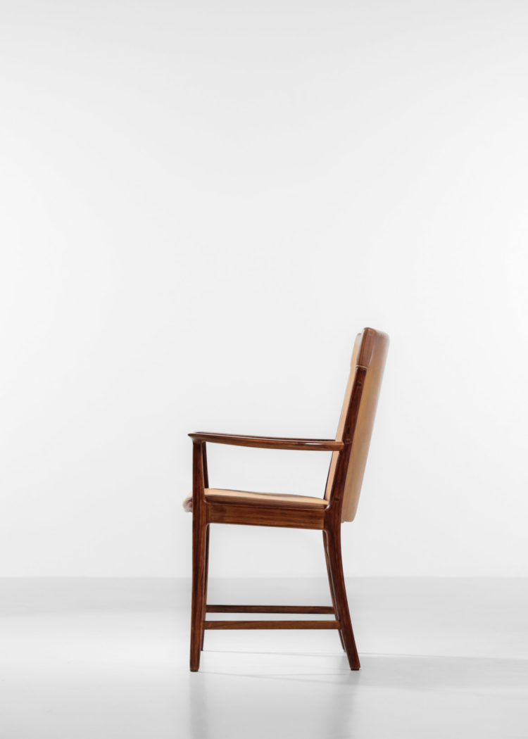fauteuil kai lyngfeldt larsen chaise danoise scandinave des années 60 cuir