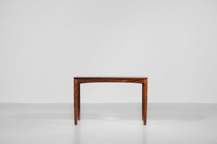 petite table basse danoise scandinave années 60 edmund jorgensen palissandre