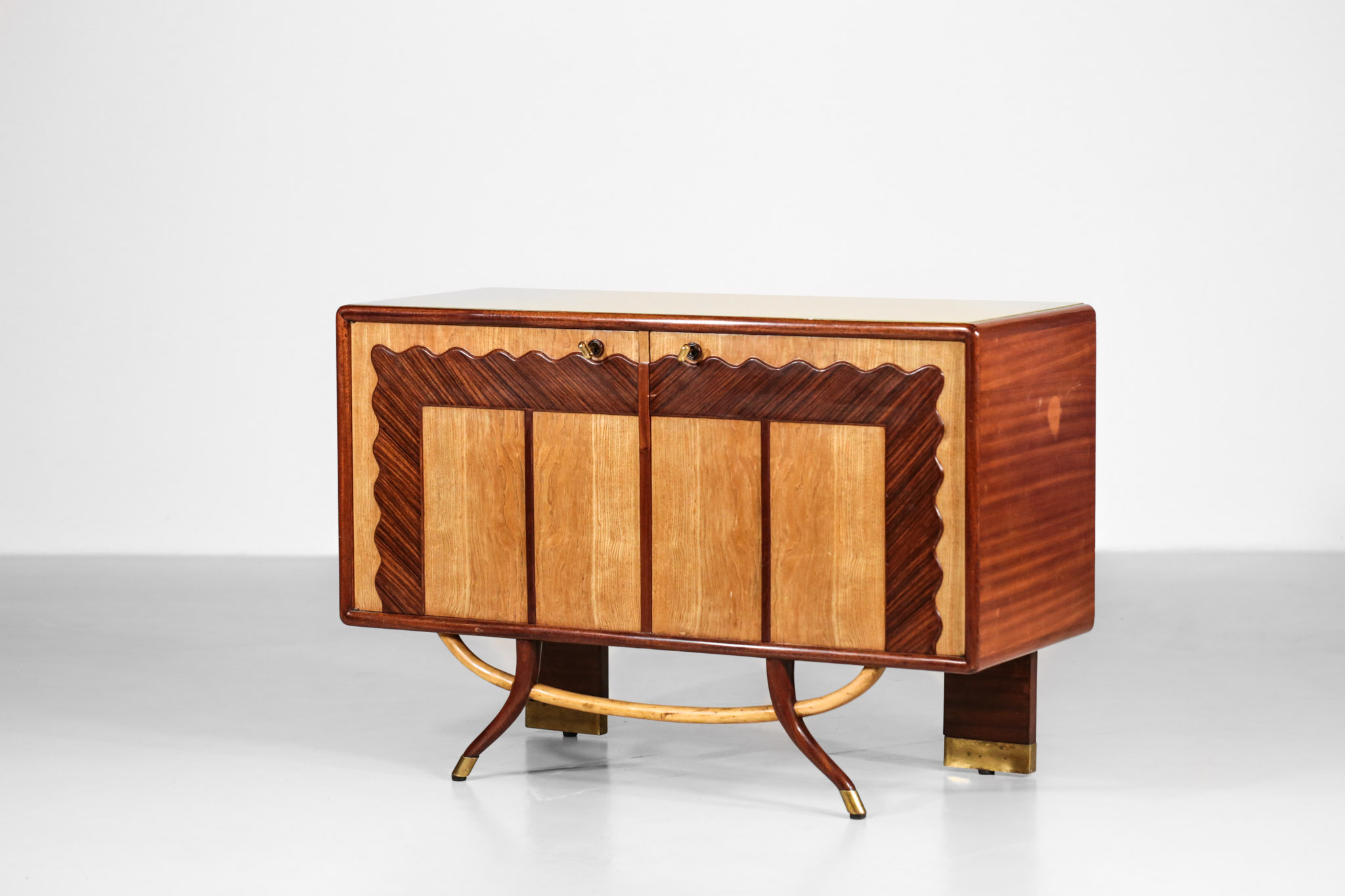 Fauteuil en cuir et bois massif – style vintage | Meubles à Casablanca