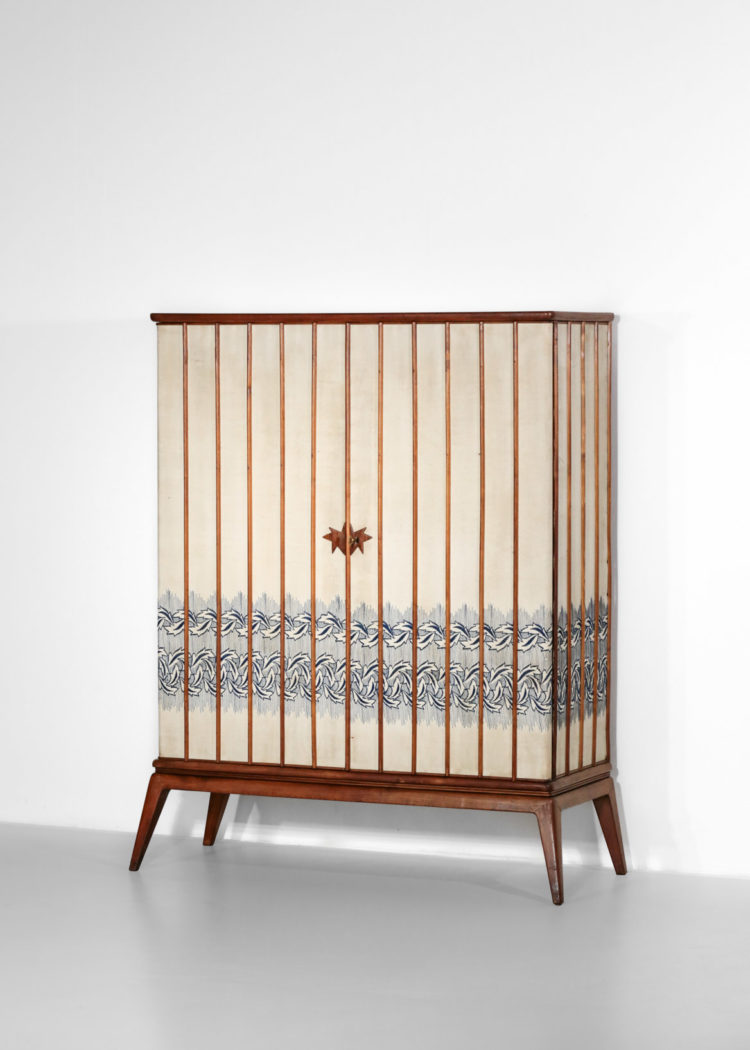 penderie italienne années 60 gio ponti meuble tissus