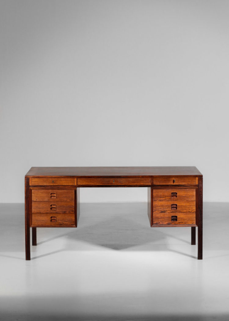 bureau danois arne vodder scandinave palissandre de rio