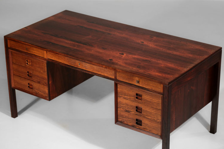 bureau danois arne vodder scandinave palissandre de rio